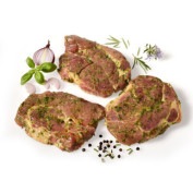 Schweinenackensteaks mariniert frisch 5xca.200g