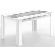 Tisch Lilo Beton-Optik/Weiß 140 x 80 x 76 cm