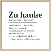 Gerahmtes Bild ZUHAUSE
Gerahmtes Bild ZUHAUSE