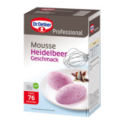 Mousse Heidelbeer-Geschmack ohne Kochen 1kg erg. ca.76x60g