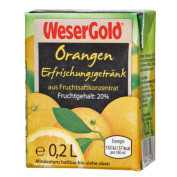 Wesergold Orangenfruchtsaftgetränk 10x0,2L