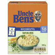 Uncle Ben´s 10 Minuten Natur-Reis im Kochbeutel 500g