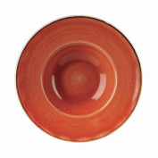 Teller tief ´Stonecast´ in spiced orange, Ø 24 cm