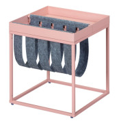 Beistelltisch Till MAGAZIN 35 x 40 x 35 cm Metall rosa