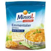 Minus L Emmentaler gerieben 45% frisch 150g