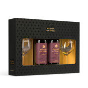 Marques de Caceres Rioja Reserva, Geschenkpackung mit 2 Gläser 2x0,75L