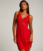 Slipdress Nora Lace - Rot