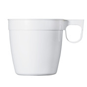 Plastik-Tasse weiss 175ml, 50 Stück